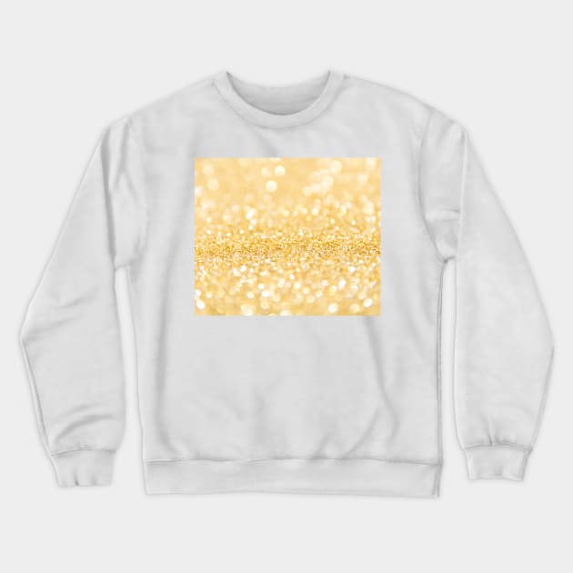 Glittering gold Crewneck Sweatshirt by RoseAesthetic